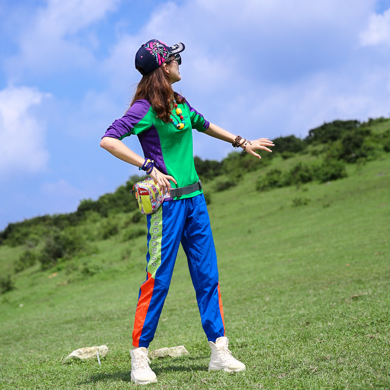 户外速干衣女长袖T恤上衣拼色修身显瘦防晒吸汗透气运动登山徒步,淘宝优惠券,粉丝福利购,淘宝优惠卷