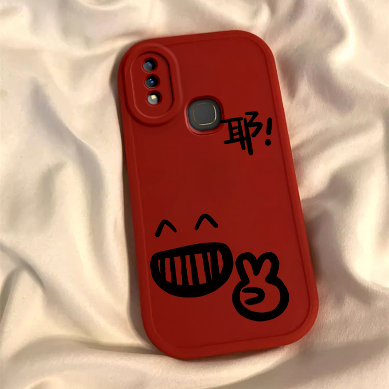 适用于vivoy85壳新款Y85a全包防摔保护套vivi丫85软硅胶外壳磨砂vovoy可爱卡通女男网红情侣创意加钢化膜 - 图1