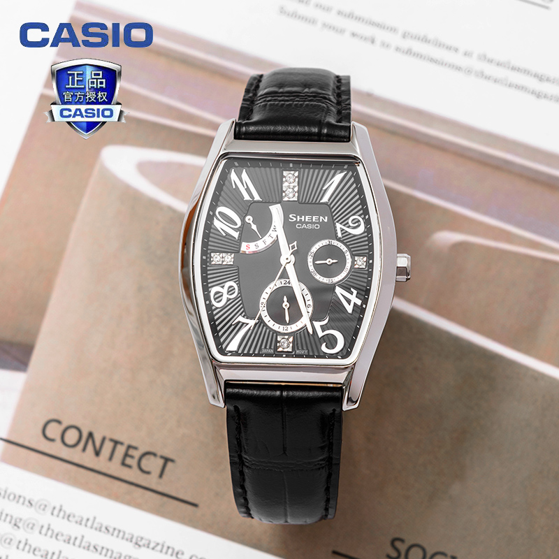 CASIO 3026L SHE 卡西欧手表女 防水石英表女表 优雅酒桶型 CASIO 3026L SHE 卡西欧手表女 防水石英表女表 优雅酒桶型