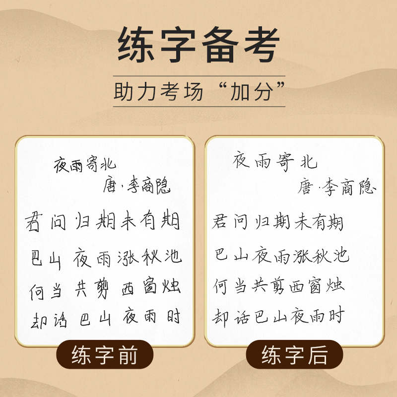 六品堂初中生高中生古诗词字帖专用楷书同步课本文言文临摹练字帖成年男生女生硬笔正楷入门训练初一高一语文钢笔练习书法纸本 - 图3