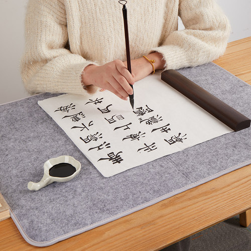 六品堂加厚毛毡垫书法毡垫布毡子书画毡初学者写毛笔字垫布书画毛毡垫毛笔练字书法专用垫写毛笔字垫的毛毡布 - 图3