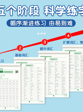 小学英语衡水体核心1500词汇字帖