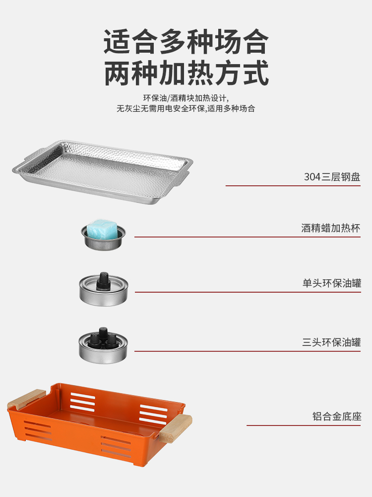 2023新款烤鱼炉商用烤鱼盘烤鱼炉商用酒精炭火烤炉不粘烤鱼盘牛蛙 - 图0