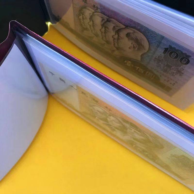 专业纸币收藏册60张装黑白底收藏夹钱币收藏养护纪念钞纸币观赏册,淘宝优惠券,粉丝福利购,淘宝优惠卷