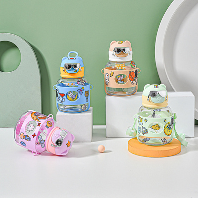 大肚杯儿童吸管杯子女学生夏季大容量水杯