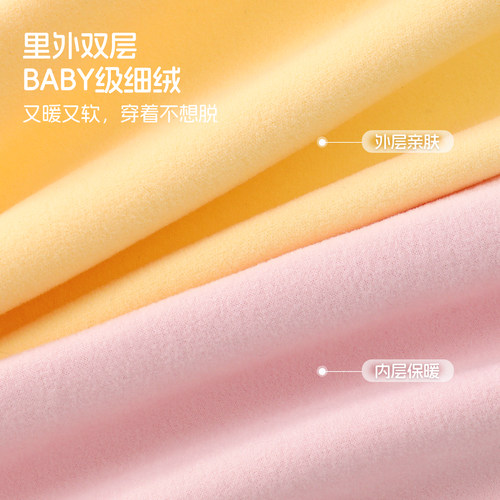 2025新款儿童保暖内衣套装秋冬加厚宝宝打底衫男女童德绒秋衣秋裤 - 图2