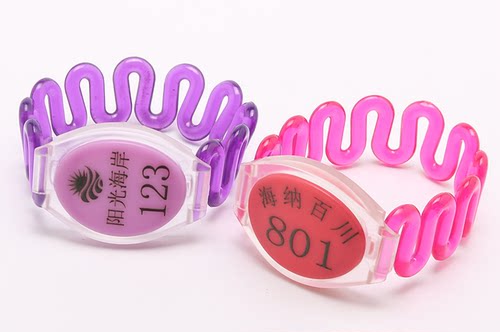 定制桑拿锁手牌号码牌浴室电子锁手环健身房游泳馆数字号码牌防水 - 图0