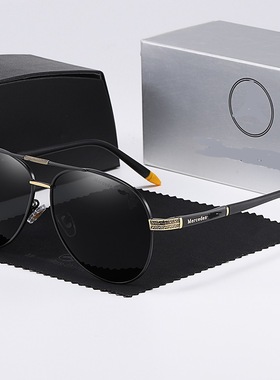 男士偏光太阳镜奔驰同款新时尚大框墨镜防紫外线开车驾驶复古眼镜