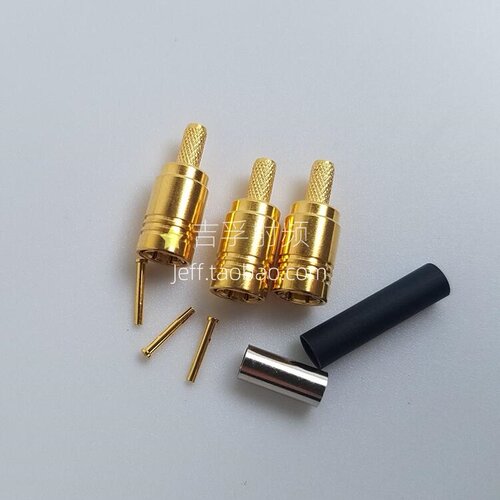 50欧姆SMB-J-1.5压接型RG316 RG174射频直插针SMB公头直头母头 - 图1