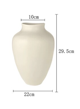 SuMai北欧ins风陶瓷花瓶轻奢插花摆件高级感小众客厅家居装饰花瓶