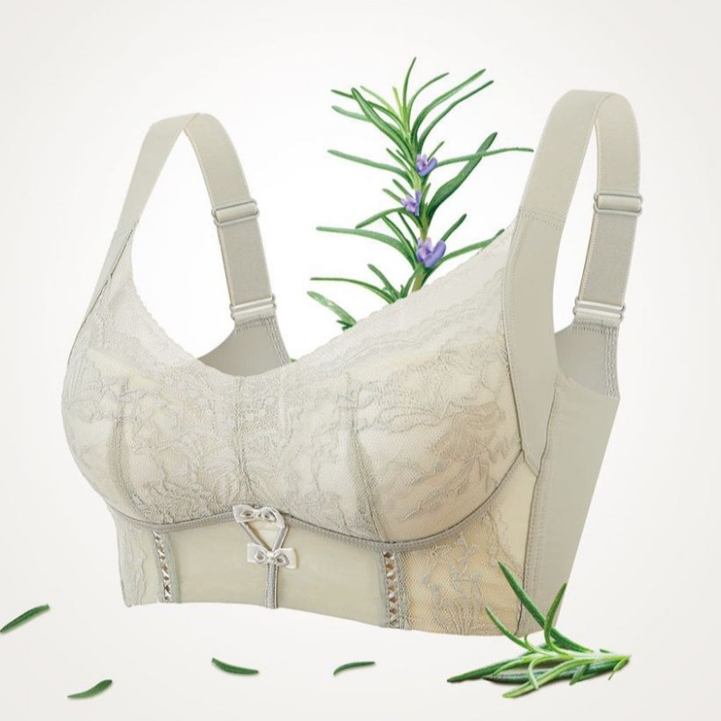 依美淇8815内衣女聚拢收副乳上托调整型宽肩带文胸罩蕾丝性感无磁