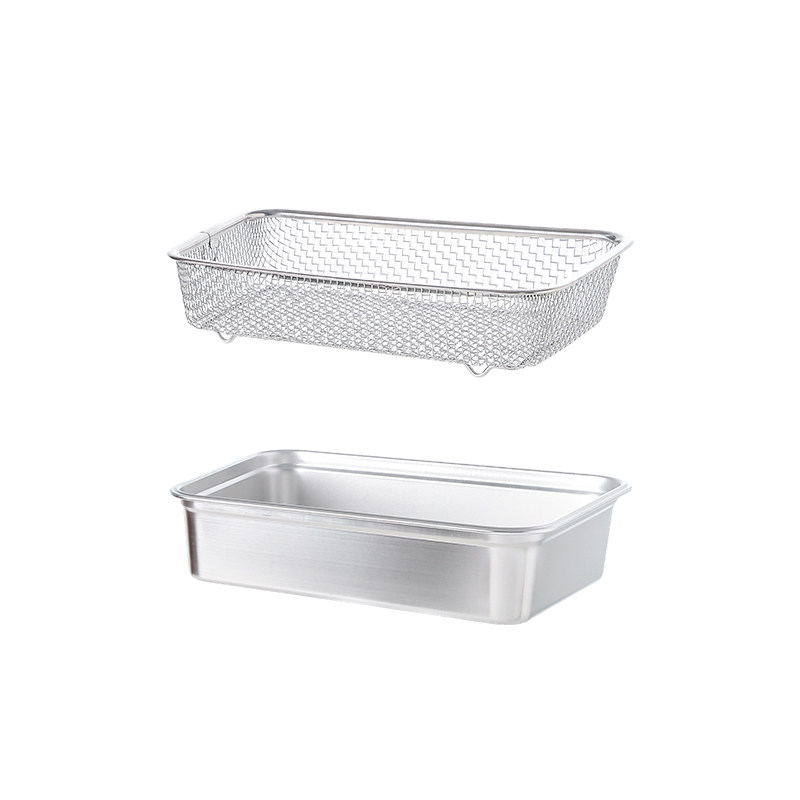 霜山304不锈钢洗菜盆沥水篮长方形大容量厨房多功能洗水果备菜盘,淘宝优惠券,粉丝福利购,淘宝优惠卷