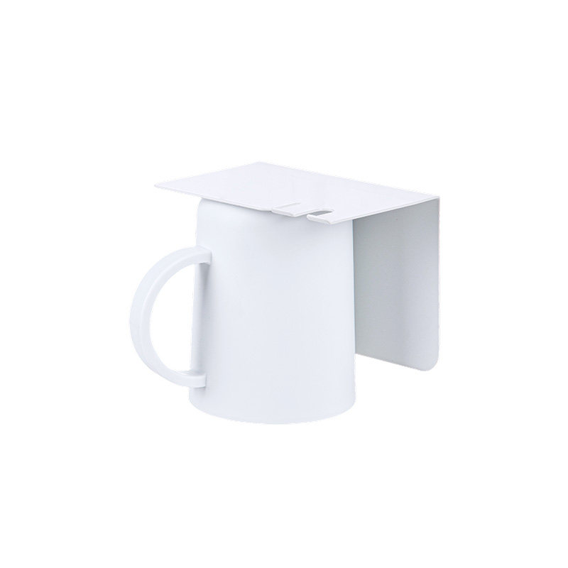 霜山磁吸漱口杯免打孔刷牙杯牙刷带把手杯倒挂沥水一体壁挂置物架,淘宝优惠券,粉丝福利购,淘宝优惠卷