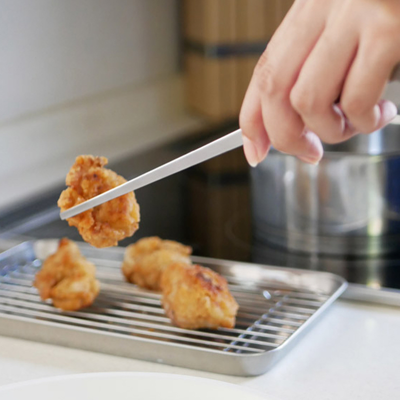 吉川金属eatoco系列不锈钢食物筷夹家用摆盘夹日制镊子蛋糕装饰夹 - 图1