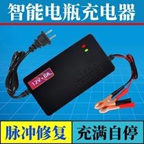 Intelligent 12v volt car battery charger motorcycle universal lead-acid storage battery pulse repair charging motor