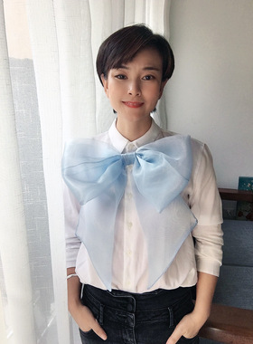 定制蝴蝶结欧根纱彩色