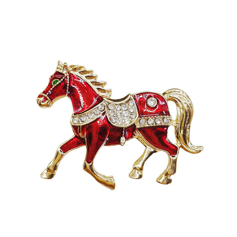 高级感生肖马胸针气质轻奢复古动物胸花衣饰服饰配件古风别针配饰,淘宝优惠券,粉丝福利购,淘宝优惠卷