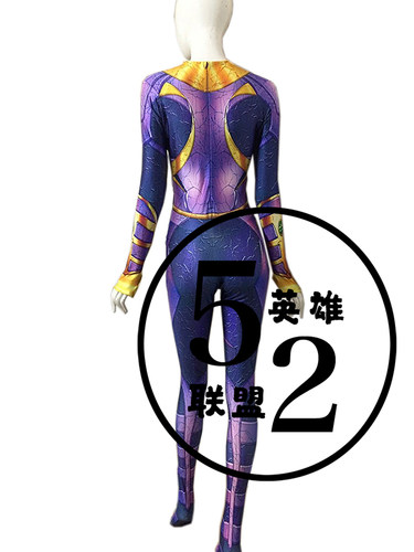 52英雄联盟 星火女装cosplay战衣 弹力印花性感女生万圣节服装 - 图2