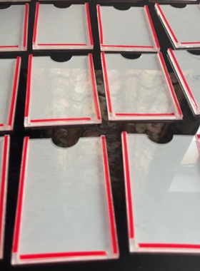 亚克力潘通色卡墙贴透明插卡槽油漆卡纸小红书网红打卡背景彩虹墙