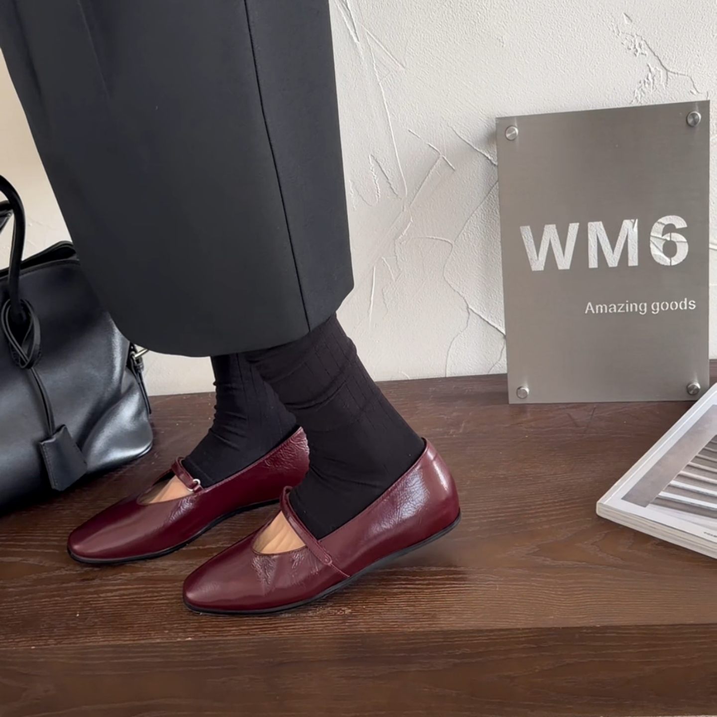 2026春季新款WM6欧洲站欧货复古风真皮玛丽珍鞋内增高浅口单鞋女,淘宝优惠券,粉丝福利购,淘宝优惠卷