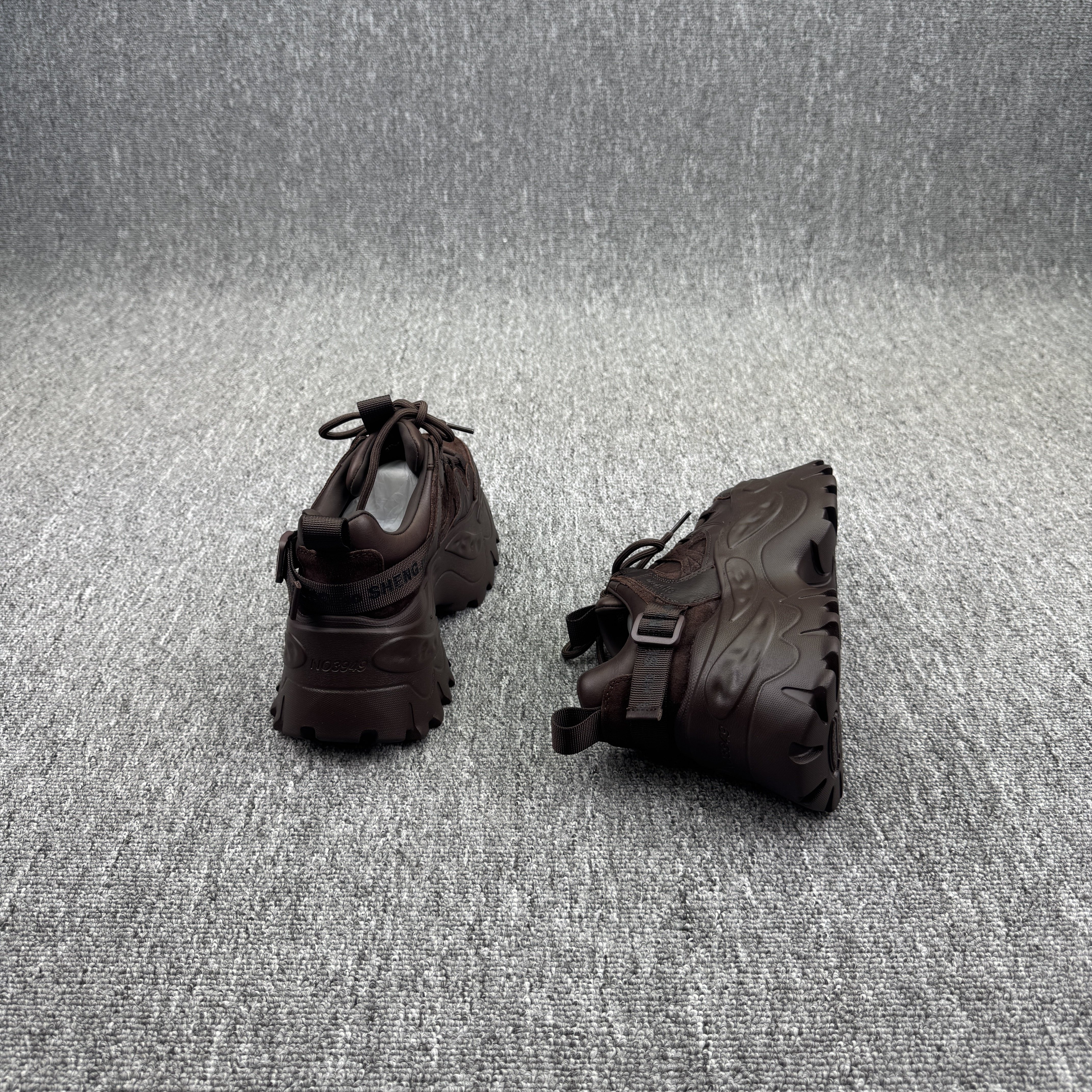 欧洲站2025秋季新款欧货真皮厚底增高老爹鞋休闲高跟系带松糕鞋女,淘宝优惠券,粉丝福利购,淘宝优惠卷