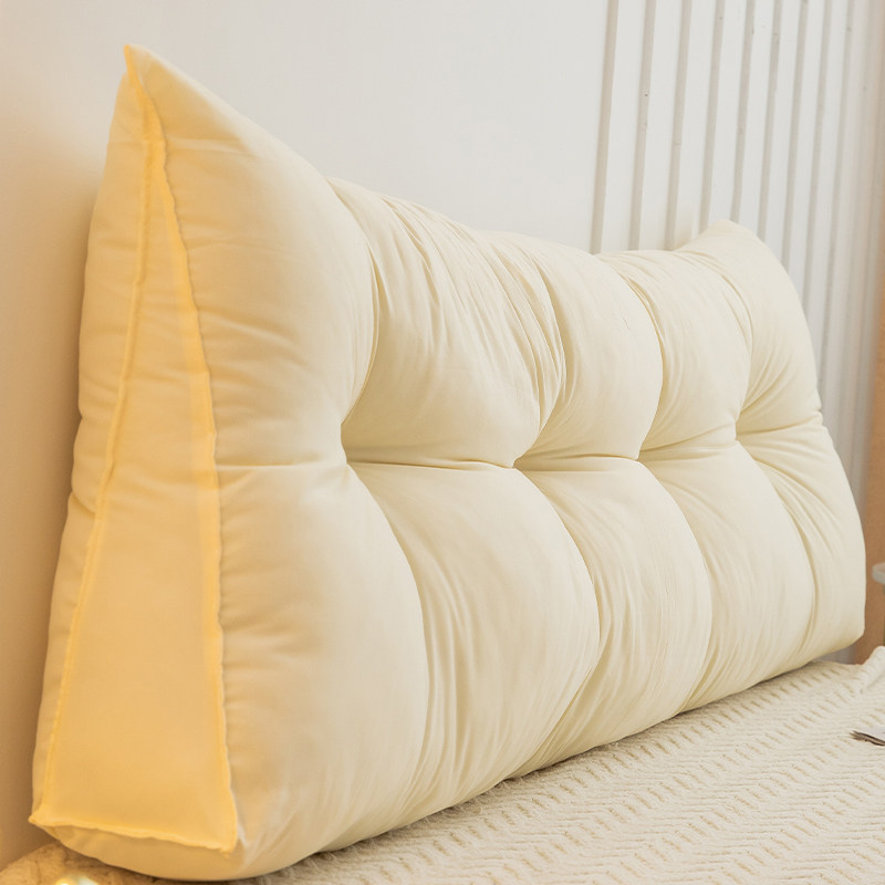 宿舍床头靠垫米黄床上靠枕懒人靠背床上玩手机软包护腰防撞软垫,淘宝优惠券,粉丝福利购,淘宝优惠卷