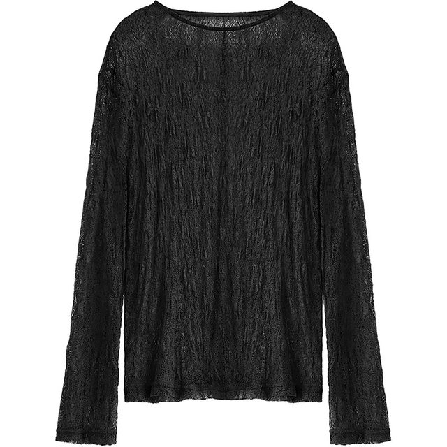 COCOBELLA Exquisite Hollow Micro-Perspective Knitted Sweater Women's Summer Lazy Wind Sunshade Lace Blouse TS0021
