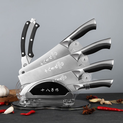 十八子作刀具套装 厨房全套家用菜刀不锈钢片刀阳江 - 图0