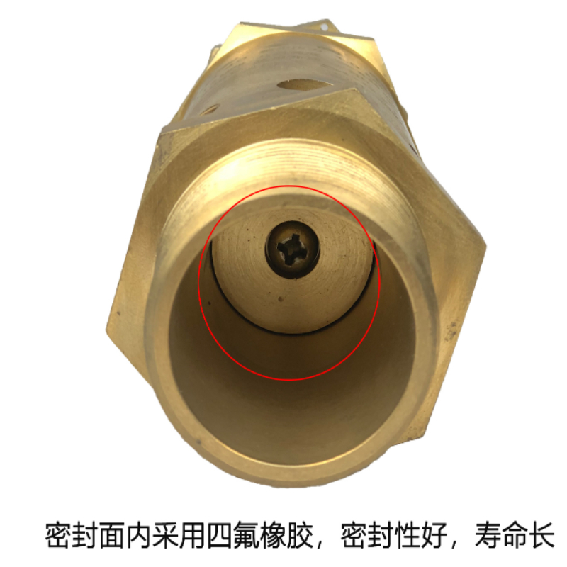 富羽弹簧全启式安全阀黄铜安全阀蒸汽空压机安全阀泄压阀A28X-16T-图2