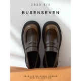 柒步森林 Кожаные лоферы на платформе, весенняя обувь для кожаной обуви, тренд сезона