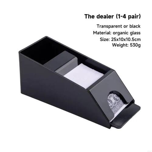 4/6 Deck Plastic Playing Card Dealing Shoe Table Gaming - 图3