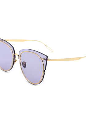 圆脸复古风大框太阳镜