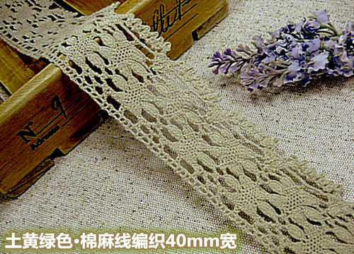 11D特价客供日单l蕾丝棉麻线编织花边DIY手工布艺衣镶边装饰辅料-图2