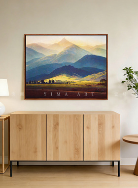 弗里德里希《巨人山》现代简约风格装饰画客厅卧室玄关餐厅挂画