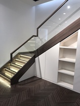 Lanting Santa Fe beech wood fibreglass integral staircase