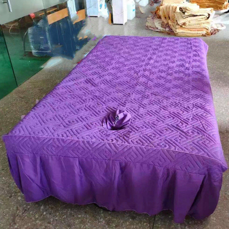 高端泰式按摩床单床罩带洞床裙床笠美容院推拿理疗床罩尺寸可定制,淘宝优惠券,粉丝福利购,淘宝优惠卷