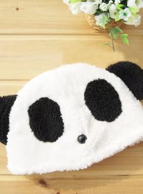 熊猫舞蹈帽子 成人儿童成人冬季保暖卡通兔子帽子 冬天