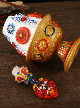 树脂藏式手工彩绘摆件