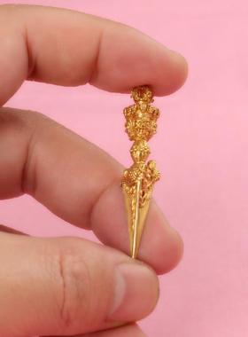 特色泰国佛牌真品金银钱龟可放入包包手机壳钱包车装饰贴