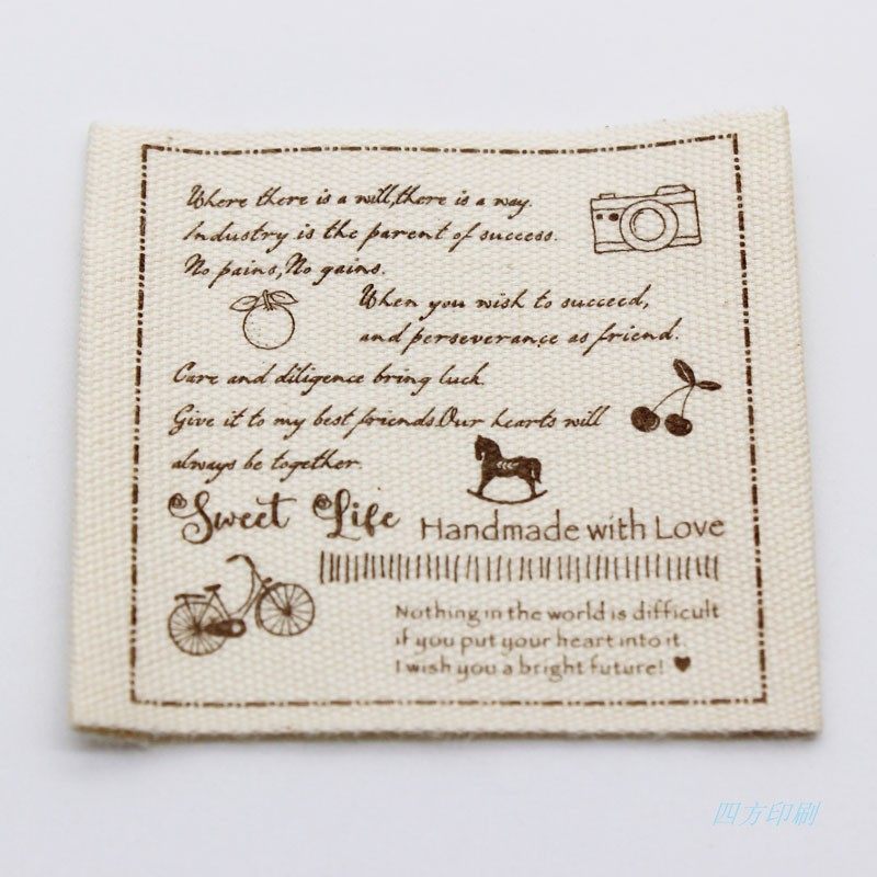 大尺寸handmade纯棉布标印标现货本白棉带DIY手工品布标服装商标,淘宝优惠券,粉丝福利购,淘宝优惠卷