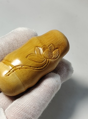 实心竹异骨节高密红皮老料多节手把件异形玉竹文玩实心玉竹把玩