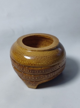 精品纯手工制作天然满钉竹根茶道