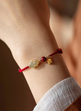 【普陀山】2026马年葫芦平安红绳本命年招财转运手绳编织手链