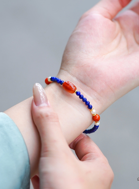 张绮贤同款新中式青金石手链