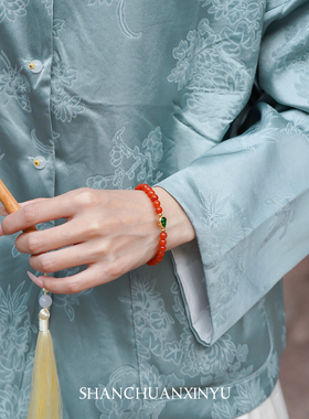 收藏级天然南红翡翠葫芦手串手链