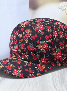 鸭舌帽中老年人薄款老太太布帽