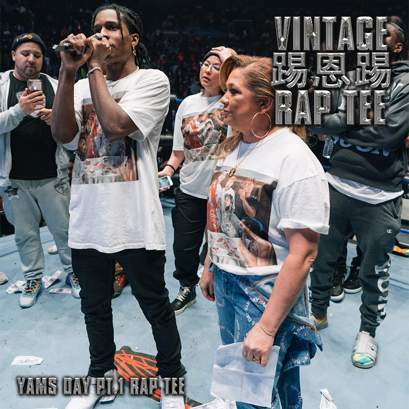 ASAP Rocky Yams Day Vintage Tee 104 嘻哈复古饶舌纪念短袖T恤 - 图0