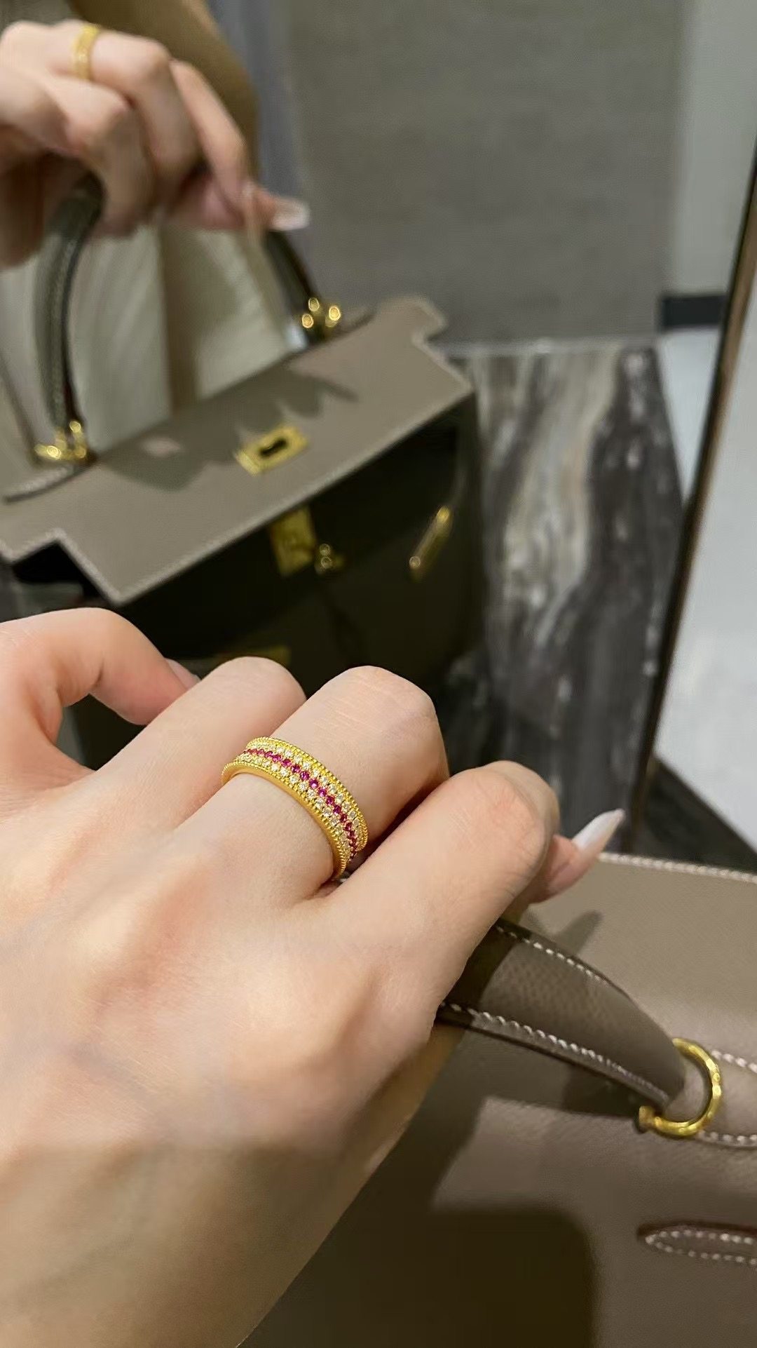 水贝黄金足金999古法点钻红宝石戒指百搭款满天星指环送女友礼物,淘宝优惠券,粉丝福利购,淘宝优惠卷