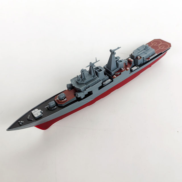 Genuine 4D assembled warship model 8 destroyer coast guard ship submarine simulation military toy warship ornaments