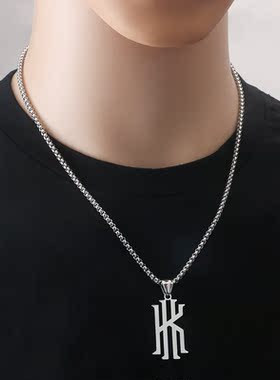 不锈钢钛钢男女K11英文项链